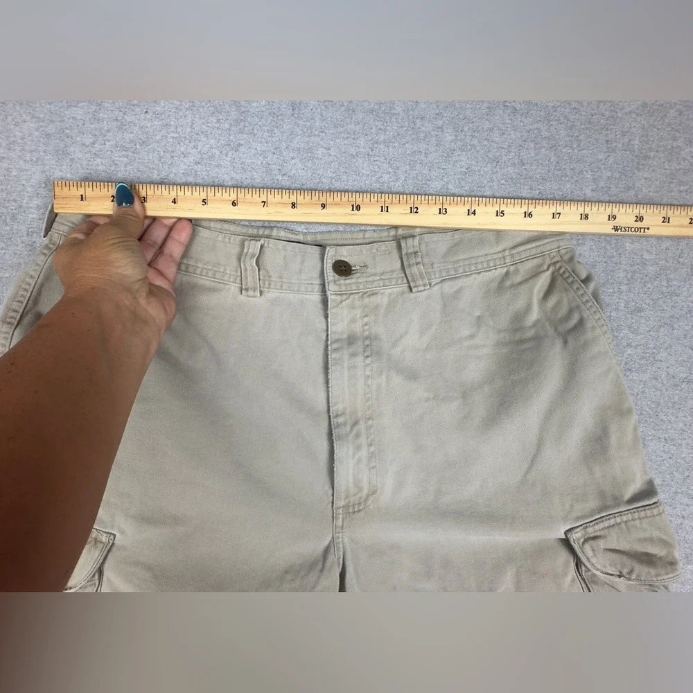 Vintage Polo Ralph Lauren 67 Chino Cargo Shorts Mens Size 36x Tan‎ Khaki Y2K 90s